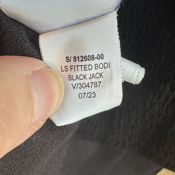 Old Navy Square Neck Peasant Black Blouse with Smocked Back Sz S - Picture 10 of 12